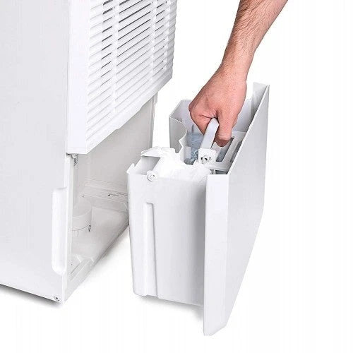 Deshumidificador Ivation de 70 pintas con certificación Energy Star y bomba (60 pintas según nuevo DOE) de gran capacidad, para espacios de hasta 4,500 pies cuadrados. Incluye humidistato programable, conector para manguera, apagado/reinicio automáti