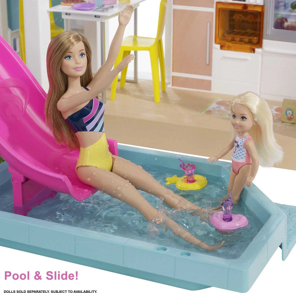 Set de Juego Casa de Ensueño Barbie con 10 Áreas de Juego, Más de 75 Muebles y Accesorios, Luces y Sonidos