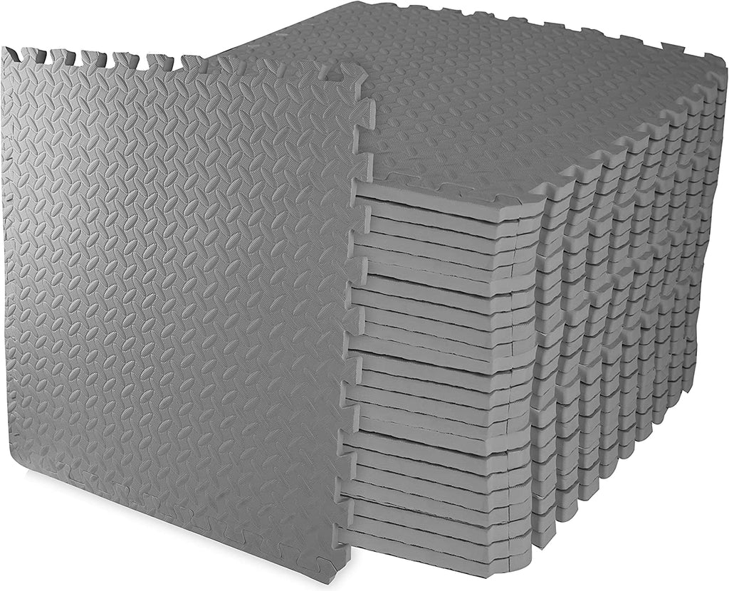 Tapete de ejercicio tipo rompecabezas BalanceFrom con losetas entrelazadas de espuma EVA