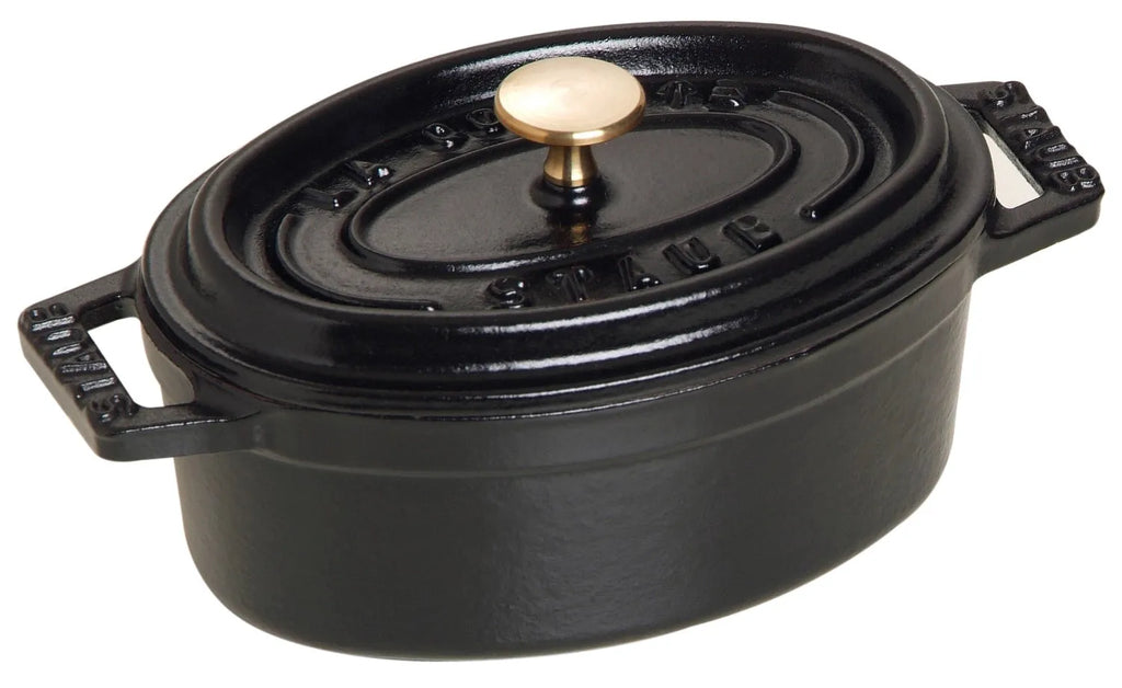 2025 Staub Cocotte Ovalada 12L – Cocotte de Hierro Fundido de Alta Calidad para una Cocción Uniforme de Grandes Platos