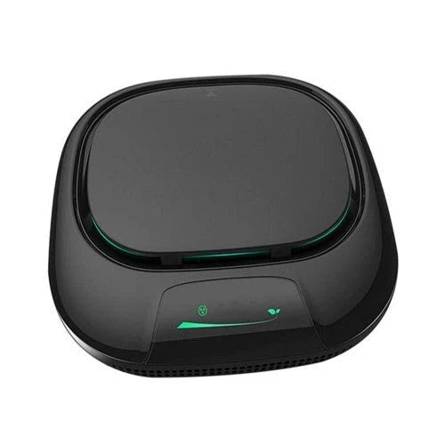 2025 Purificador de Aire para Coche PBQWER con Humidificador Inteligente y Aromaterapia, Filtro Interno Negativo e Ionizador – Color Negro