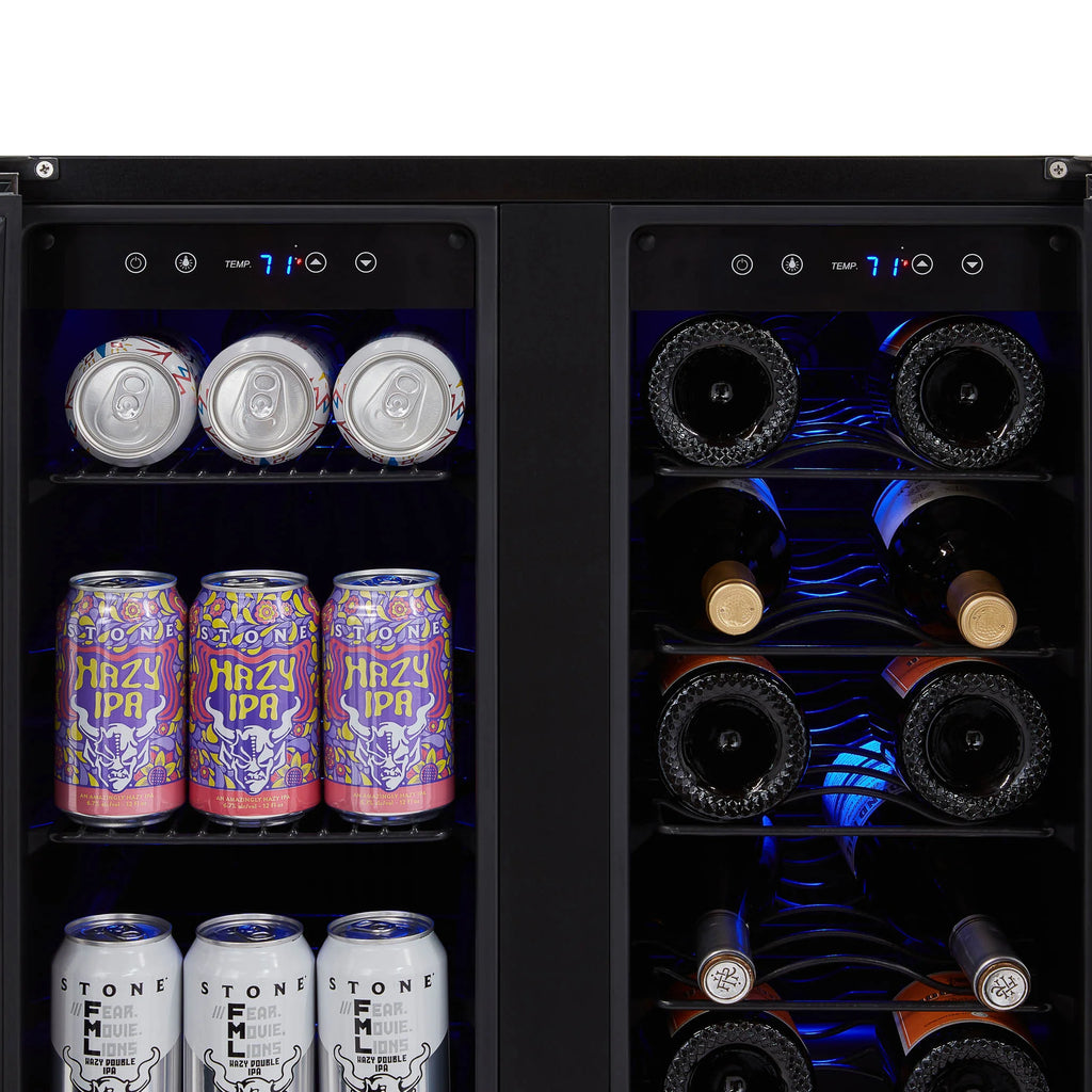 2025 Newair® Refrigerador Empotrable de Doble Zona – 60 Latas y 18 Botellas – 24"