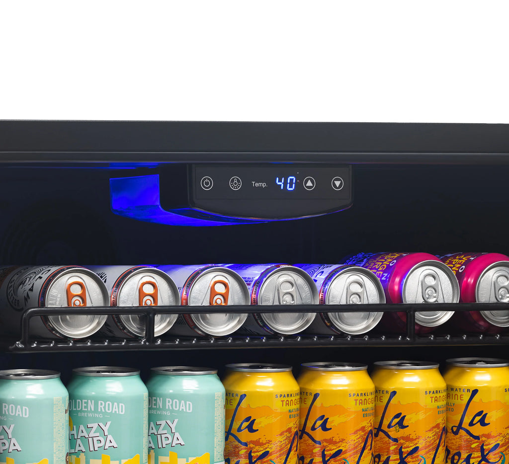 2025 Newair® Refrigerador de Bebidas Empotrable o Independiente de Acero Inoxidable – 177 Latas – 24”