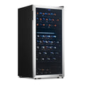 2025 Refrigerador de Vinos Independiente Newair® de Acero Inoxidable – 76 Botellas – 23" con Doble Zona