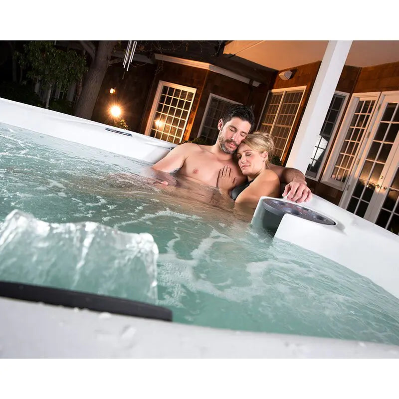 Lifesmart Spas – Spa rectangular Plug and Play para 5 personas, 23 chorros con ozonizador, color Espresso