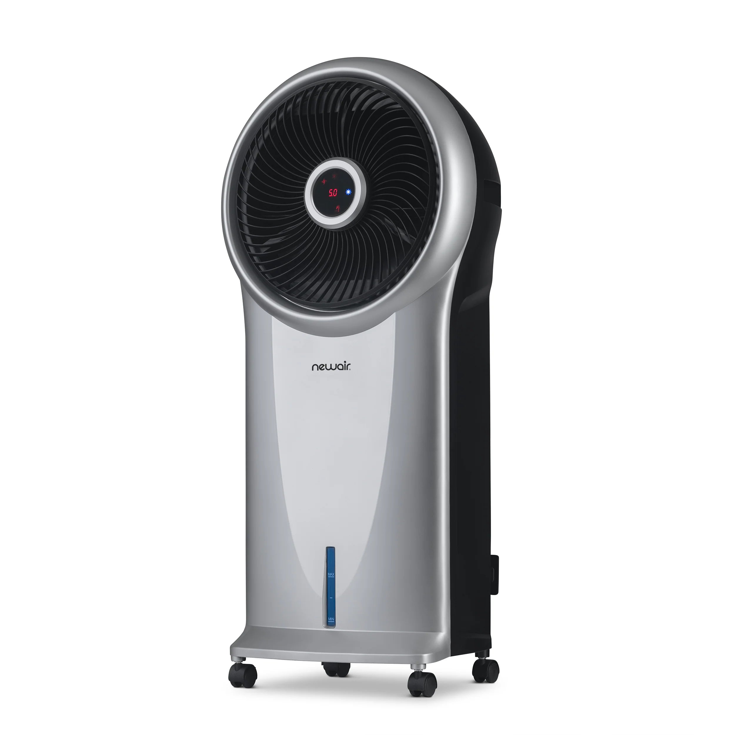 2025 Newair® Enfriador de Aire Evaporativo y Ventilador Portátil 470 CFM – Plateado