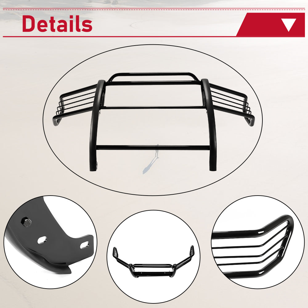 Protector de Rejilla y Parachoques delantera de Acero Negro Kojem para Toyota Tundra 2000-06 y Sequoia 2001-04