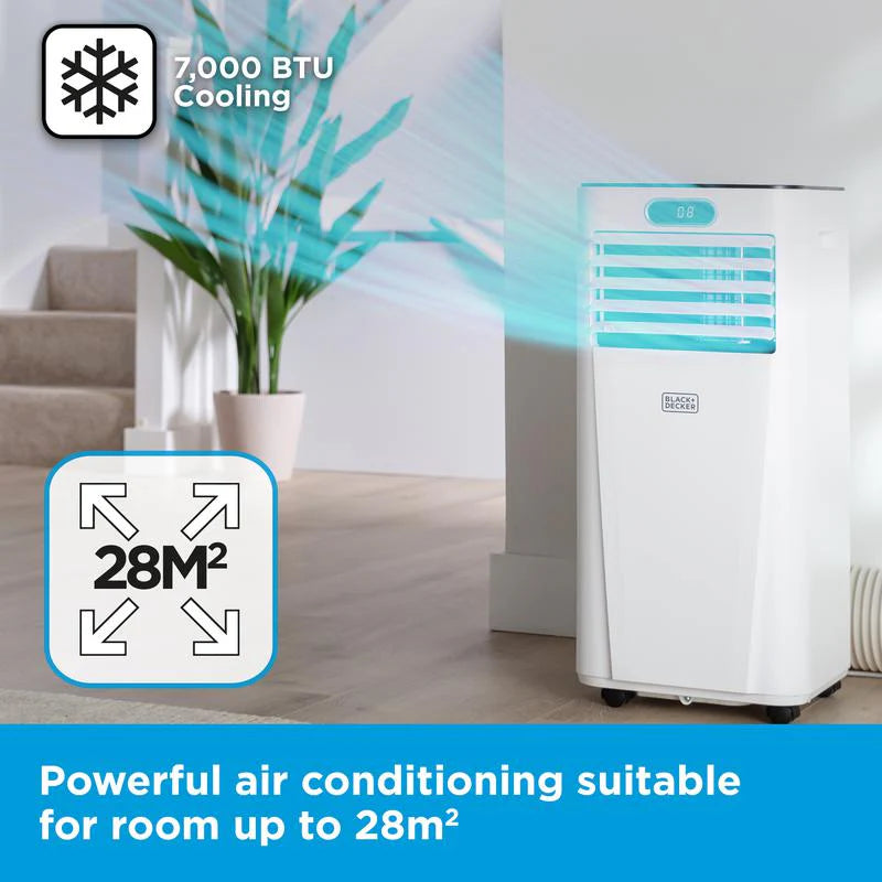 2025 Aire Acondicionado Móvil Inteligente Black+Decker BXAC40024GB 7000 BTU