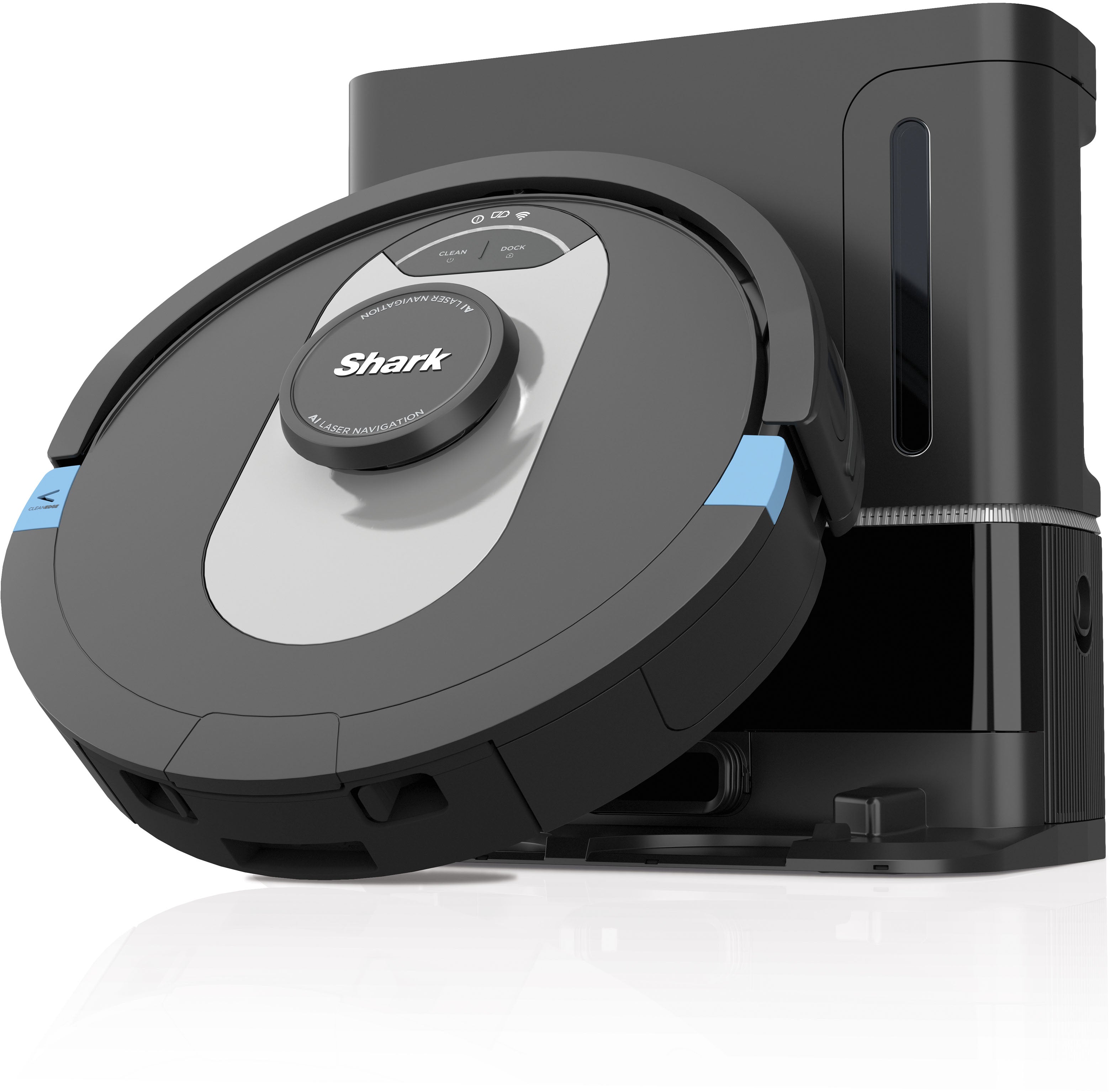2025 Shark – Aspiradora Robot AI Ultra con Matrix Clean, Mapeo del Hogar, Base Auto-vaciable sin Bolsa HEPA, Conectividad WiFi – Negra