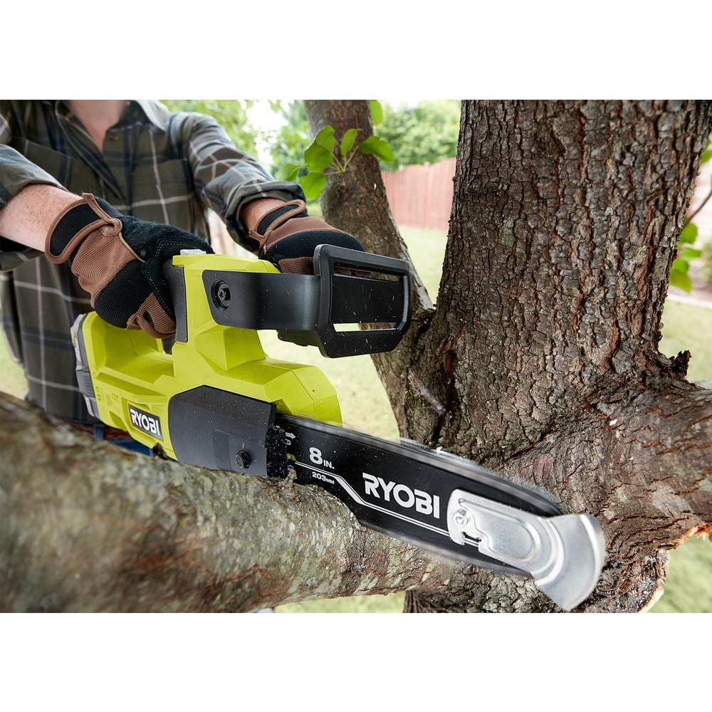 2025 Sierra de Podar Inalámbrica RYOBI ONE+ 18V de 8 Pulgadas (Solo Herramienta) P5452BTL